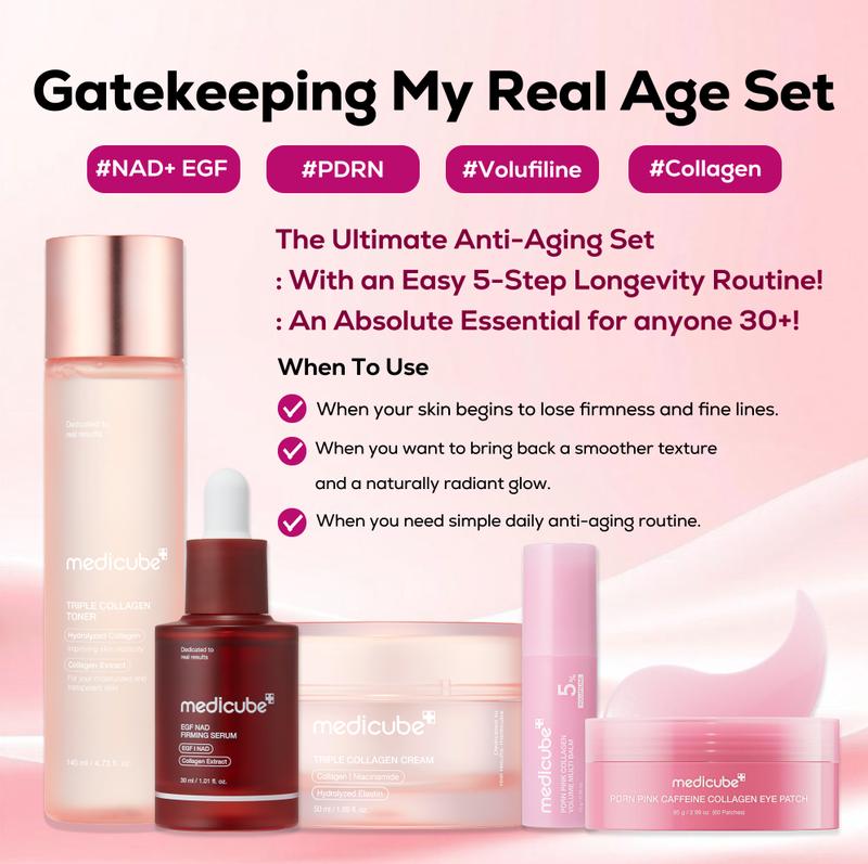 Medicube Gatekeeping My Real Age' 5-Step Longevity Set