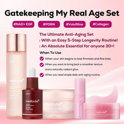 Medicube Gatekeeping My Real Age' 5-Step Longevity Set